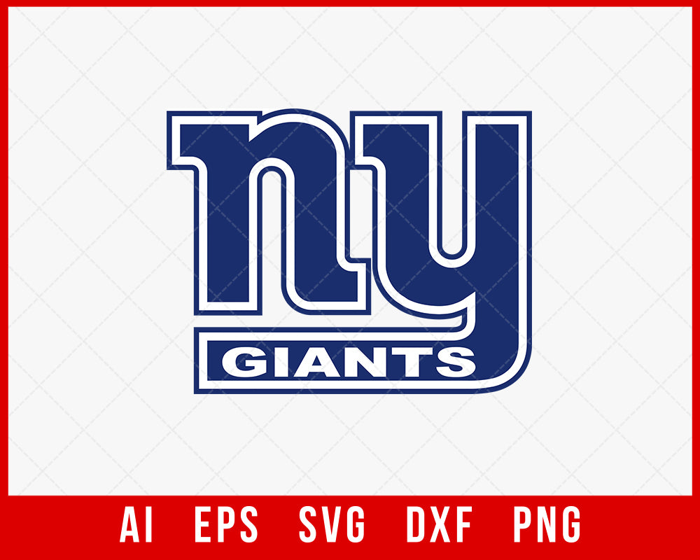 Nfl Club Ny Giants Logo Clipart Svg | Creative Design Maker –  Creativedesignmaker