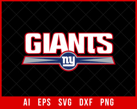 New York Giants Football Clipart NFL SVG Cut File for Cricut Digital Download