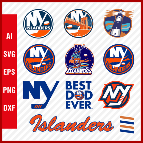 New York Islanders Svg NHL National Hockey League Team Svg Logo Clipart Bundle