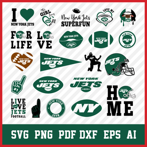 New York Jets Svg Bundle, Jets Svg, New York Jets Logo, Jets Clipart, Football SVG bundle, Svg File for cricut, NFL Svg  • INSTANT Digital DOWNLOAD includes: 1 Zip and the following file formats: SVG, DXF, PNG, EPS, PDF  • Artwork files are perfect for printing, resizing, coloring and modifying with the appropriate software.  • These digital clip art files are perfect for any projects such as: Scrap booking, paper goods, DIY invitations & announcements, clothing and accessories, party favors, cupcake topper