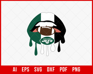 New York Jets T-shirt Design SVG DXF Cut File for Cricut Digital Download