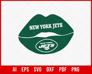 New York Jets Leap Clipart T-shirt Design SVG DXF Cut File for Cricut Digital Download