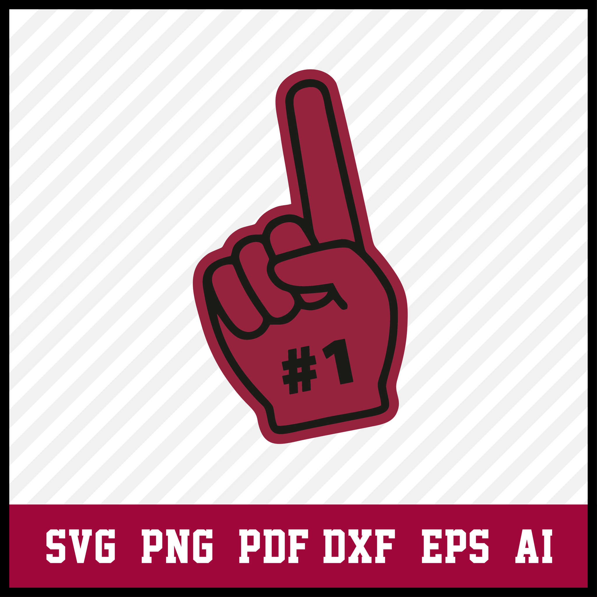 Number One Arizona Cardinals Foam Finger SVG, Cardinals Svg, Arizona Cardinals Logo, Cardinals Clipart, Football SVG bundle, Svg File for cricut, Nfl Svg  • INSTANT Digital DOWNLOAD includes: 1 Zip and the following file formats: SVG, DXF, PNG, AI, PDF  • Artwork files are perfect for printing, resizing, coloring and modifying with the appropriate software.