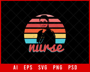Nurse and Doctor Medical Editable T-shirt Design Digital Download File 