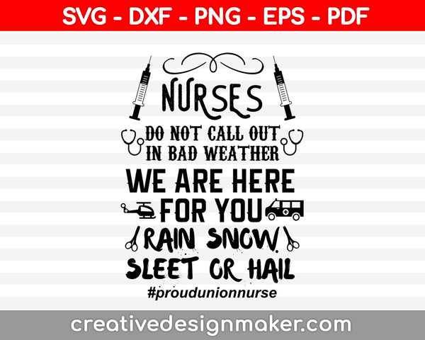 Nurse Do Not Call Out svg Nurse Svg Dxf Png Eps Pdf Printable Files