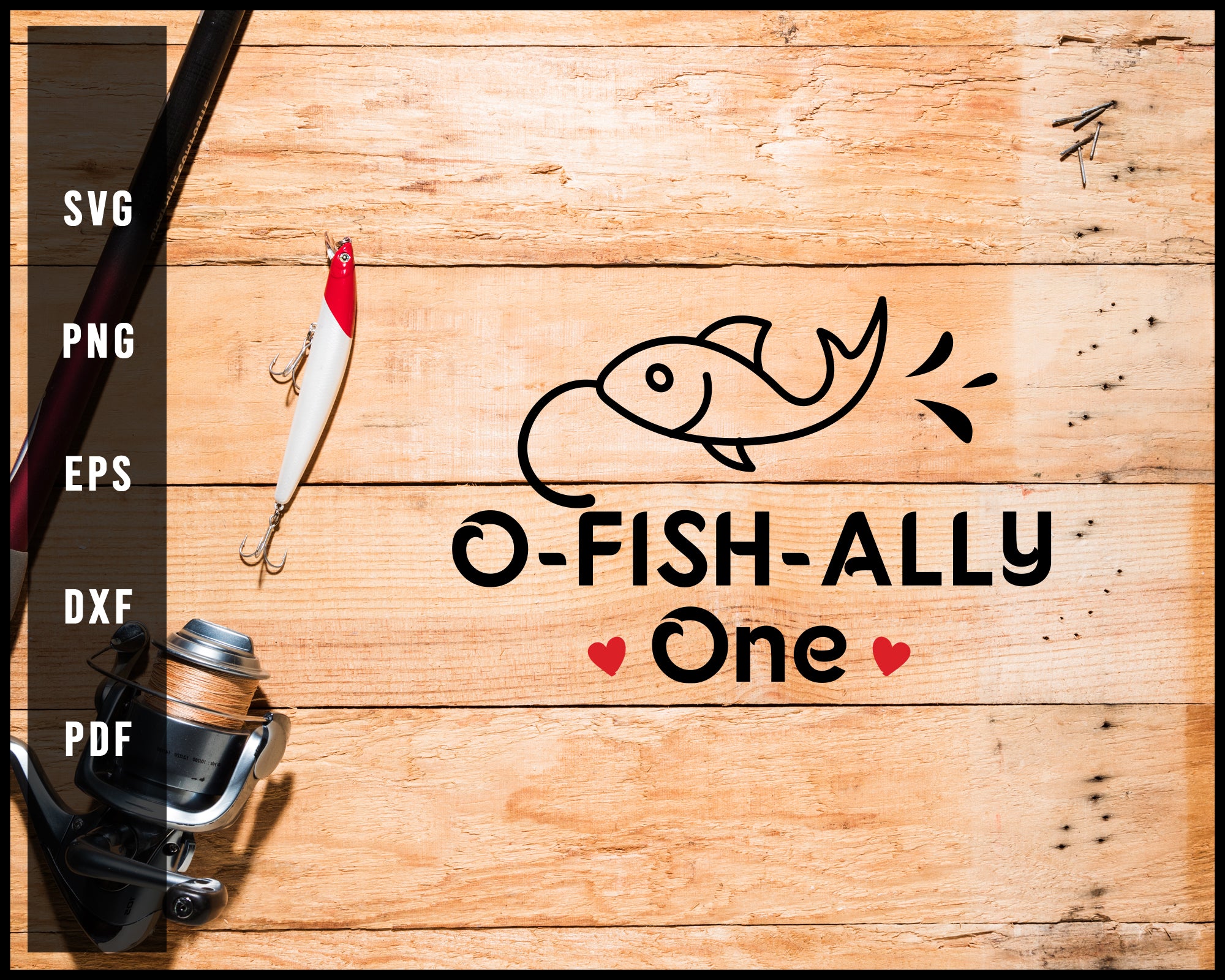 O Fish Ally One svg png Silhouette Designs For Cricut And Printable Files