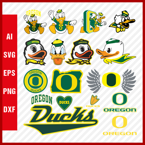 Oregon Ducks svg NCAA National Collegiate Athletic Association Team Logo Clipart Bundle