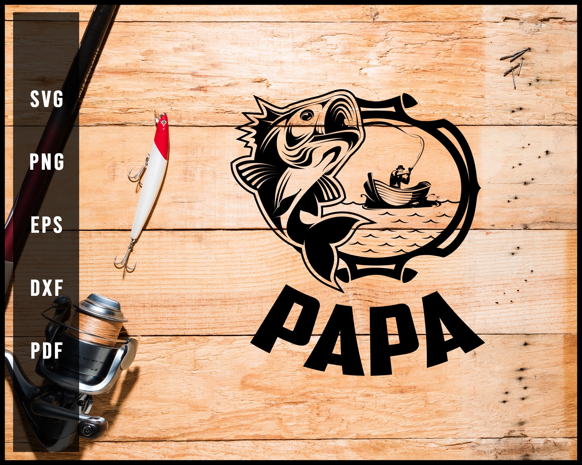 Papa svg png Silhouette Designs For Cricut And Printable Files