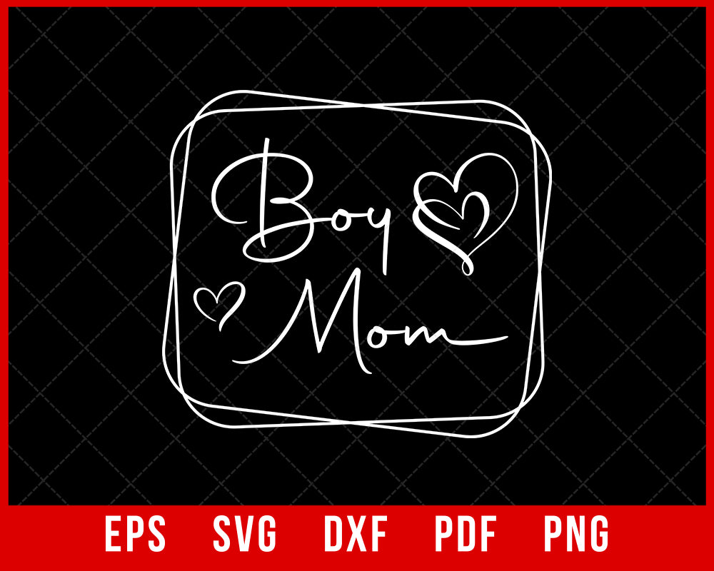 Mom Shirt, Mothers Day Gift, Custom Mom Of Boys Shirt, Mama Tee, Mom Life, Mom Graphic Tshirt, Personalized Shirt For Mom T-shirt Design Mama SVG Cutting File Digital Download