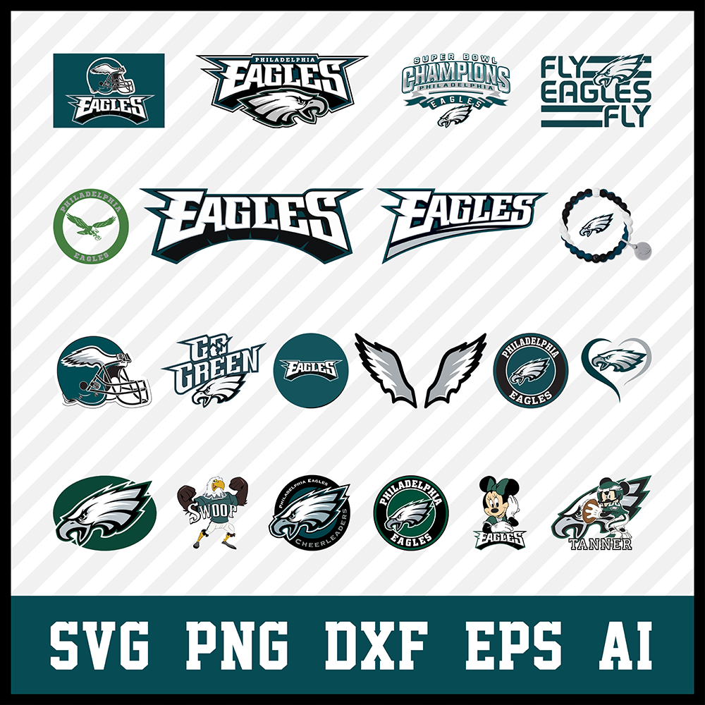 Philadelphia Eagles Svg Bundle, Philadelphia Eagles Svg, Philadelphia Eagles Logo, Philadelphia Eagles Clipart, Football SVG bundle, Svg File for cricut, Nfl Svg  • INSTANT Digital DOWNLOAD includes: 1 Zip and the following file formats: SVG, DXF, PNG, EPS, PDF  • Artwork files are perfect for printing, resizing, coloring and modifying with the appropriate software.