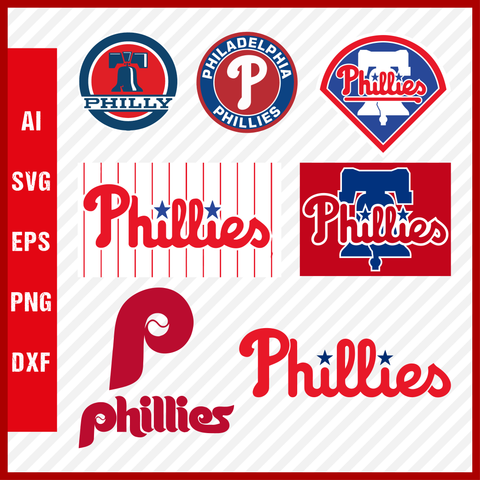 Philadelphia Phillies Mlb Svg Cut Files Baseball Clipart Bundle