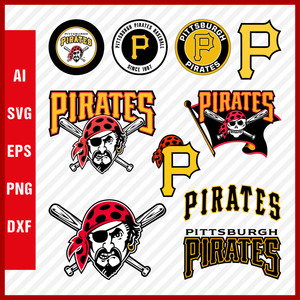 Pittsburgh Pirates Mlb Svg Cut Files Baseball Clipart Bundle
