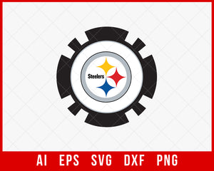 Pittsburgh Steelers Logo Cricut T-shirt Print Silhouette NFL SVG Cut File for Cricut Digital Download