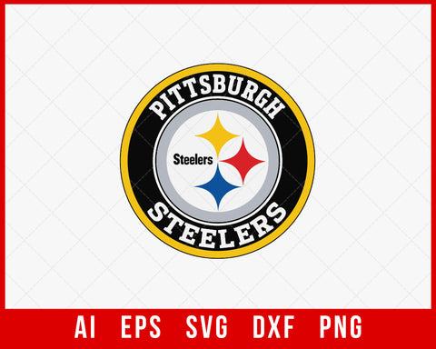 Pittsburgh Steelers Logo Clipart Silhouette NFL SVG Cut File for Cricut Digital Download