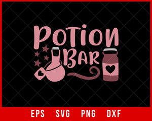 Potion Bar Funny Halloween SVG Cutting File Digital Download