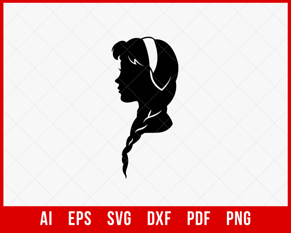 Disney Princess Silhouette SVG Cut File | Creative Design Maker –  Creativedesignmaker, image size:1000x800