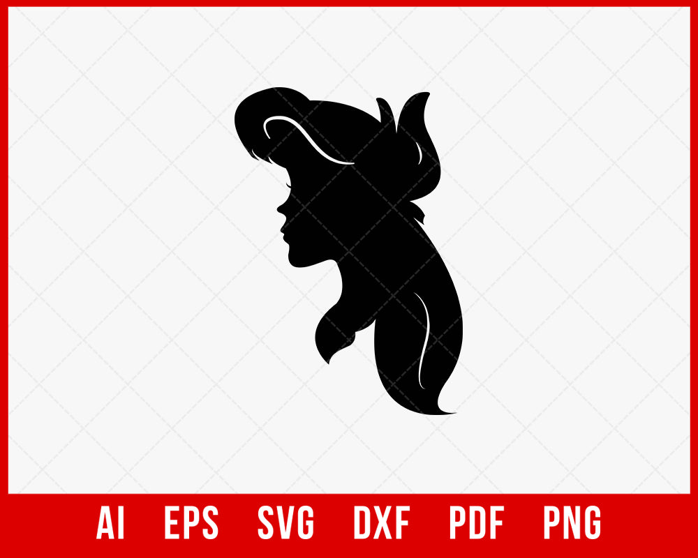 Disney Princess Silhouette SVG Cut File for Cricut and Silhouette Digital Download