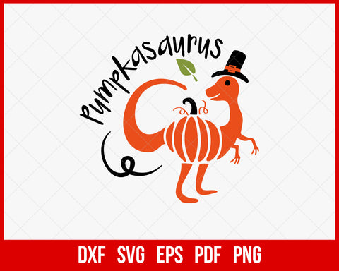 Pumpkasaurus Funny Halloween SVG Cutting File Digital Download