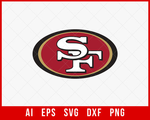 San Francisco 49ers Logo Silhouette SVG