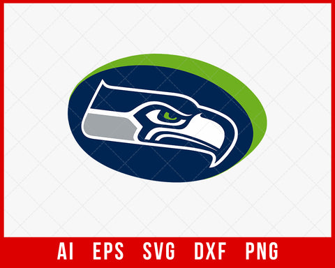 Seattle Seahawks Team Logo Clipart SVG Cut File for Cricut T-shirt Digital Download