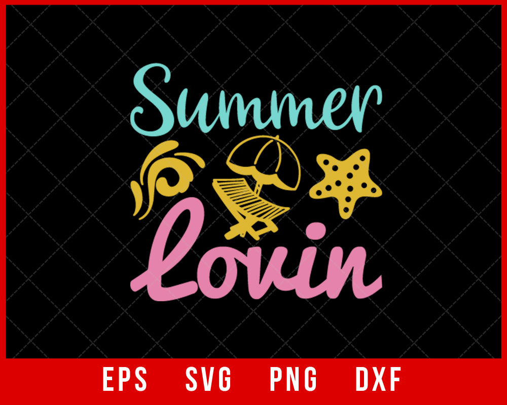 Summer Lovin' T-shirt Design Digital Download File