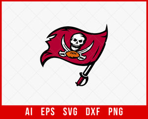 Tampa Bay Buccaneers Skull Logo svg, nfl svg, eps, dxf, png