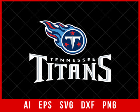 Tennessee Titans Logo Sticker Cutting SVG DXF Cut File for Cricut Digital Download