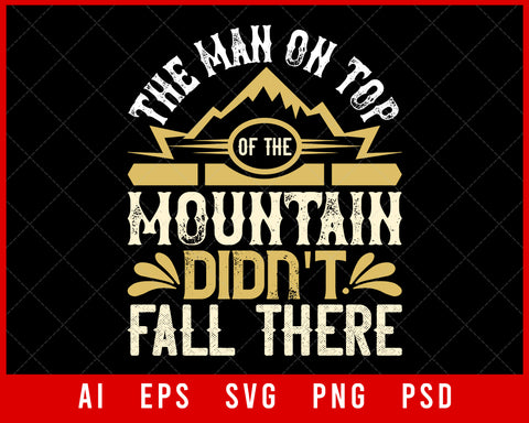 The Man on Top of the Mountain Sports NFL Lovers T-shirt Design Digital Download File