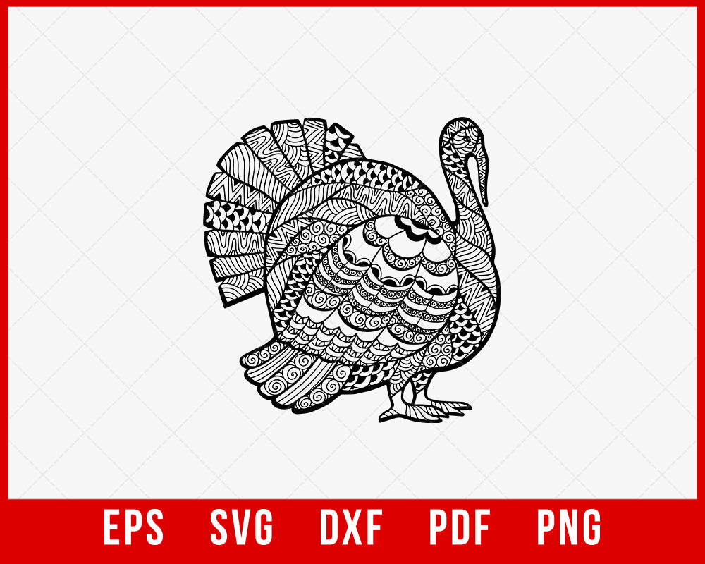 Turkey Monogram Gobble Hunting SVG Cutting File Digital Download