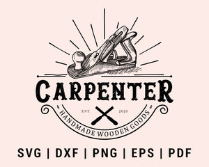 Wood Shaving Tool Carpenter Cut File For Cricut svg, dxf, png, eps, pdf Silhouette Printable Files