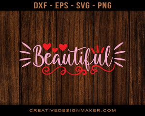 Beautiful Adventure T-shirt Svg Dxf Png Eps Design Printable Files!