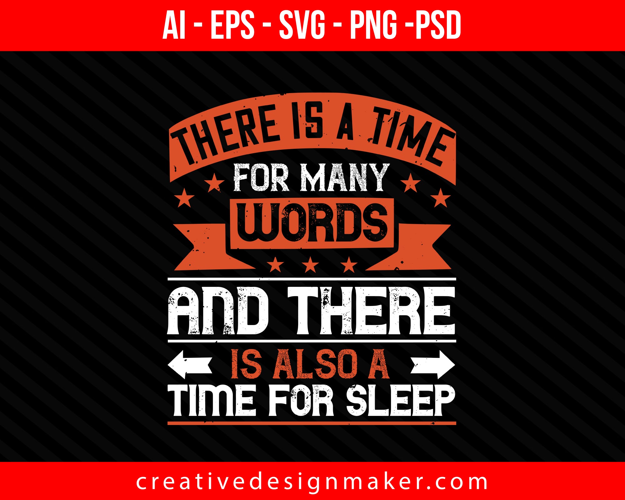There is a time for many words, and there is also a time for Sleeping Print Ready Editable T-Shirt SVG Design!