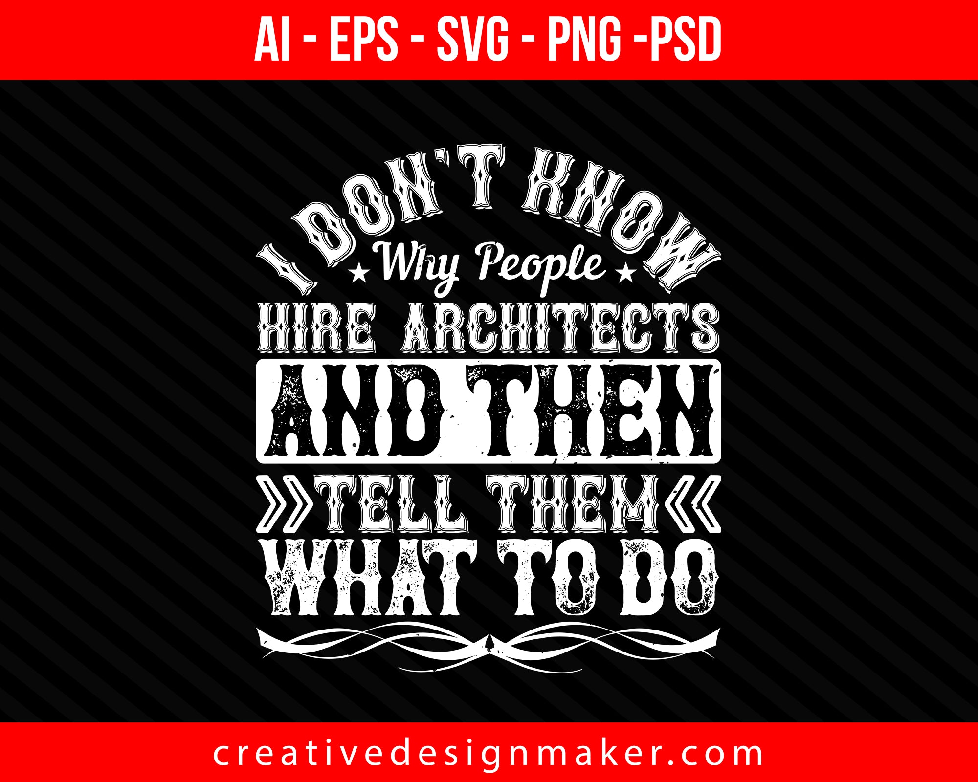 I don't know why people hi Architect Print Ready Editable T-Shirt SVG Design!