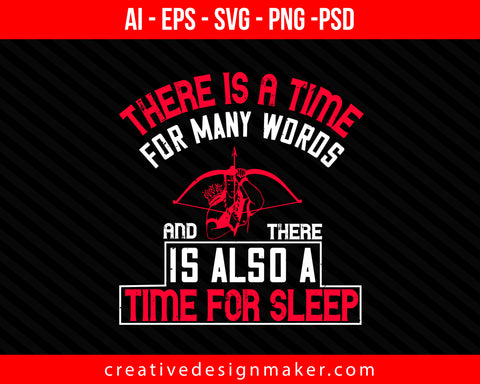 There is a time for many words, and there is also a time for Sleeping Print Ready Editable T-Shirt SVG Design!
