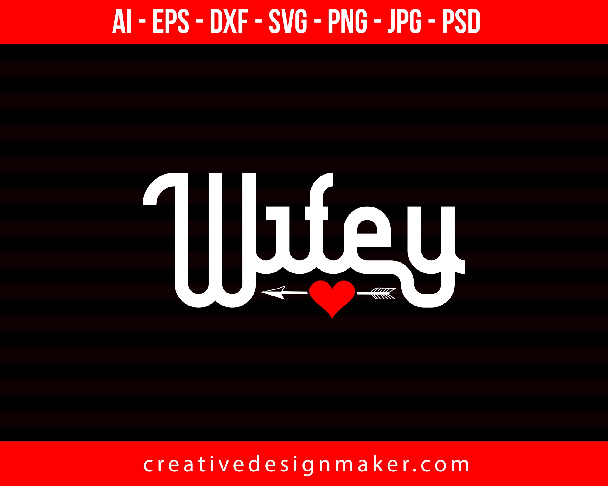 Wifey Couple Print Ready Editable T-Shirt SVG Design!