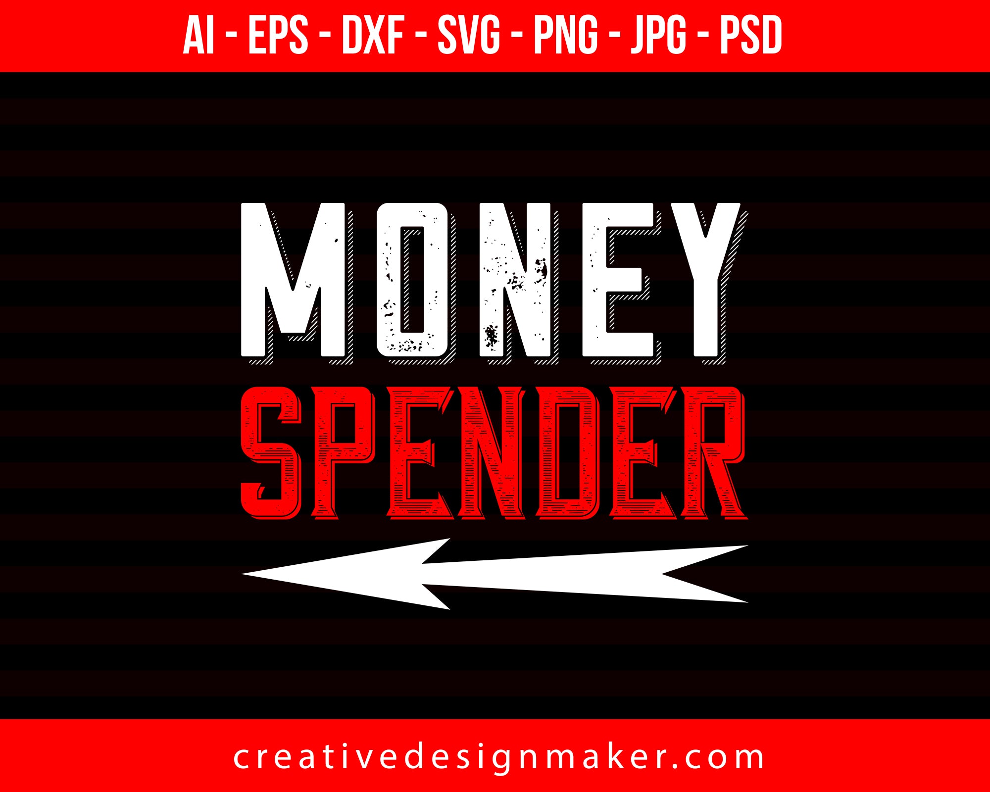 Money Spender Couple Print Ready Editable T-Shirt SVG Design!