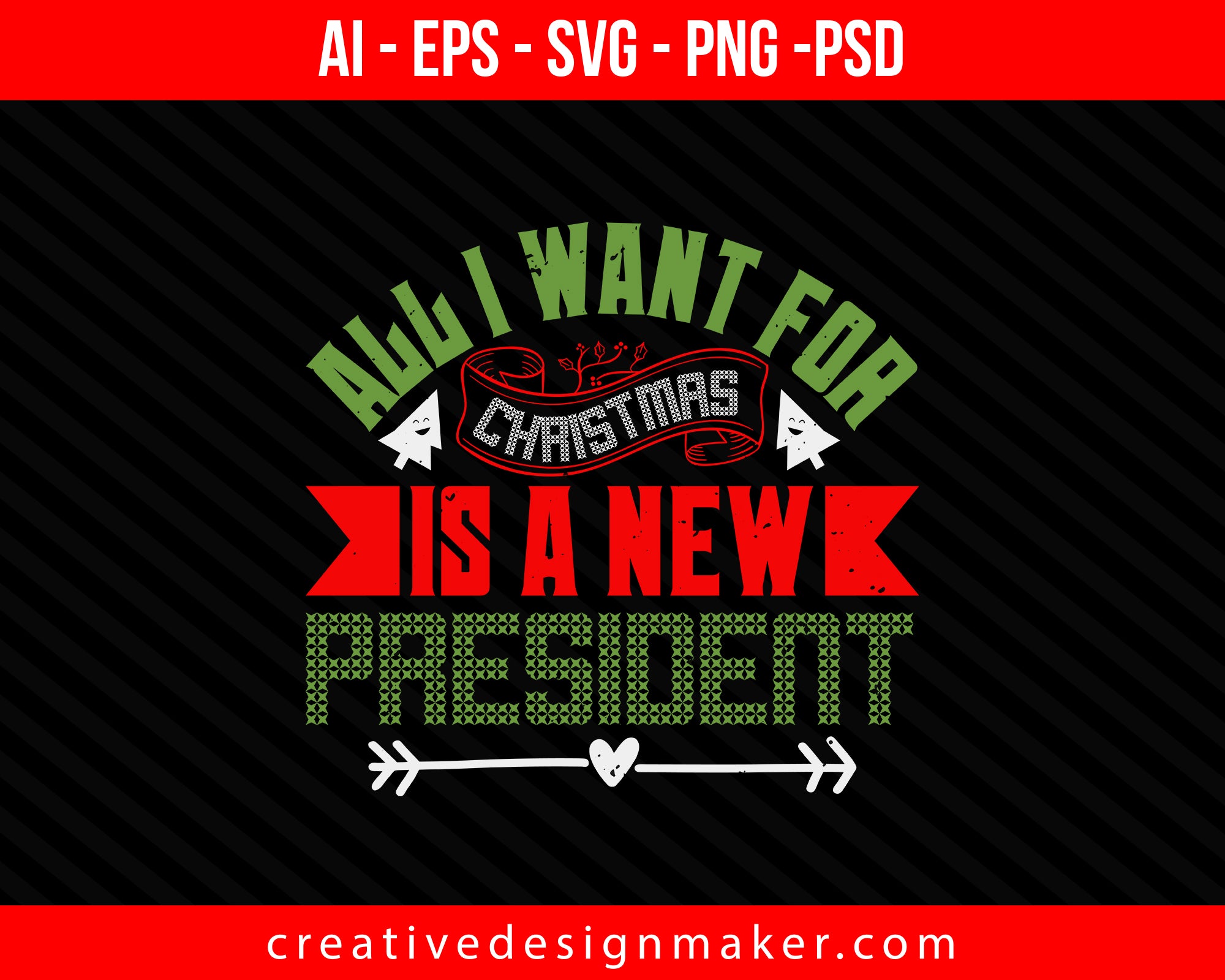 All I Want For Christmas Print Ready Editable T-Shirt SVG Design!