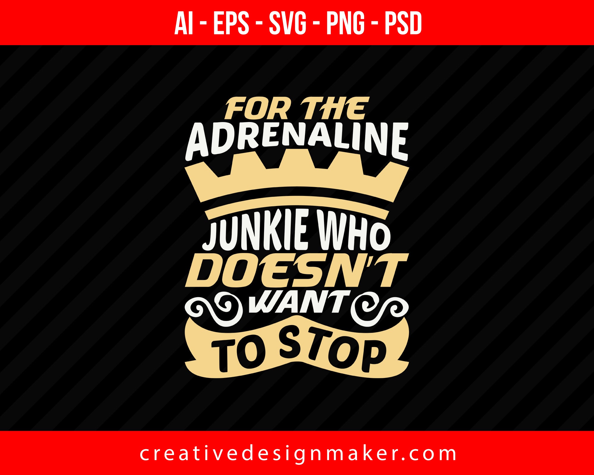 For the adrenaline junkie who doesn’t want to stop Roller Coaster Print Ready Editable T-Shirt SVG Design!