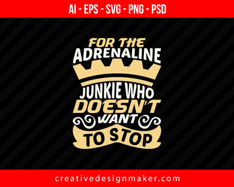 For the adrenaline junkie who doesn’t want to stop Roller Coaster Print Ready Editable T-Shirt SVG Design!