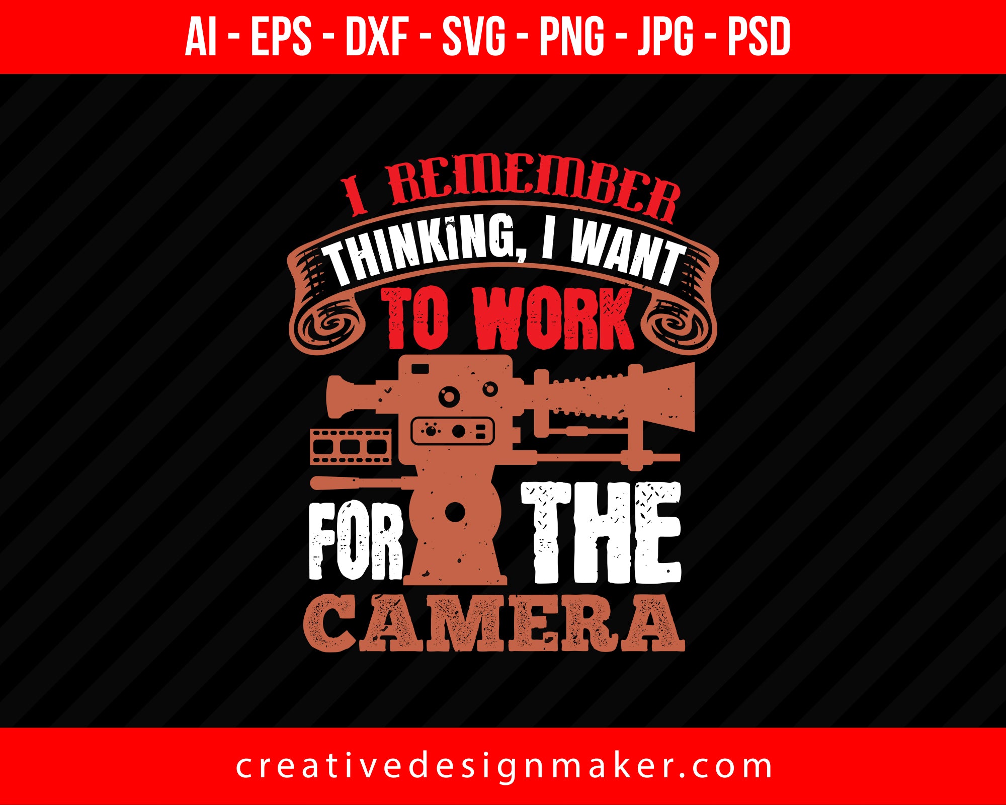 I Remember Thinking I Want Photography Print Ready Editable T-Shirt SVG Design!