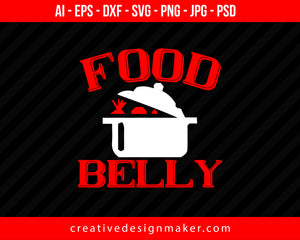 Food Belly Couple Print Ready Editable T-Shirt SVG Design!