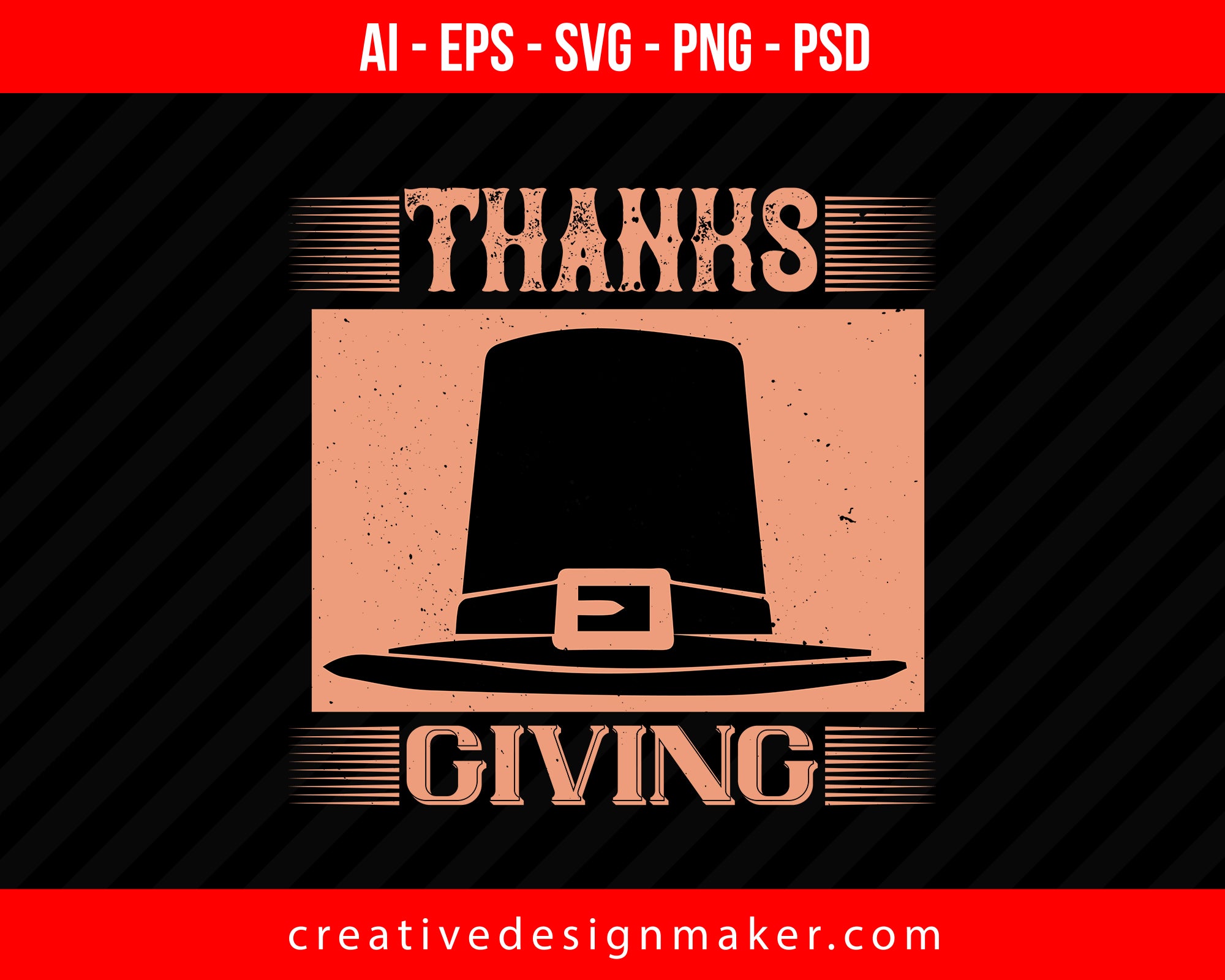 Thanksgiving Print Ready Editable T-Shirt SVG Design!