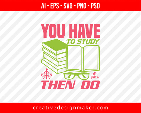 You have to study, then do Roller Coaster Print Ready Editable T-Shirt SVG Design!