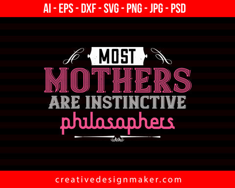 Most Mothers Mom Print Ready Editable T-Shirt SVG Design!