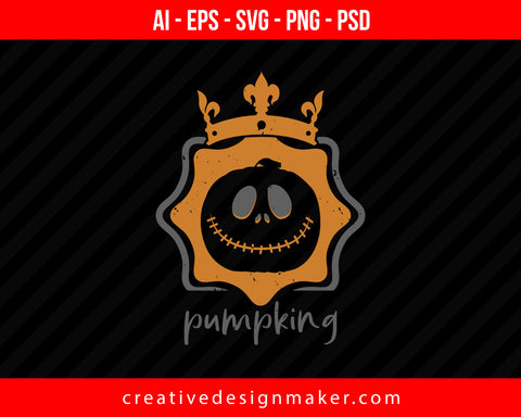 Pumpkins Halloween Print Ready Editable T-Shirt SVG Design!