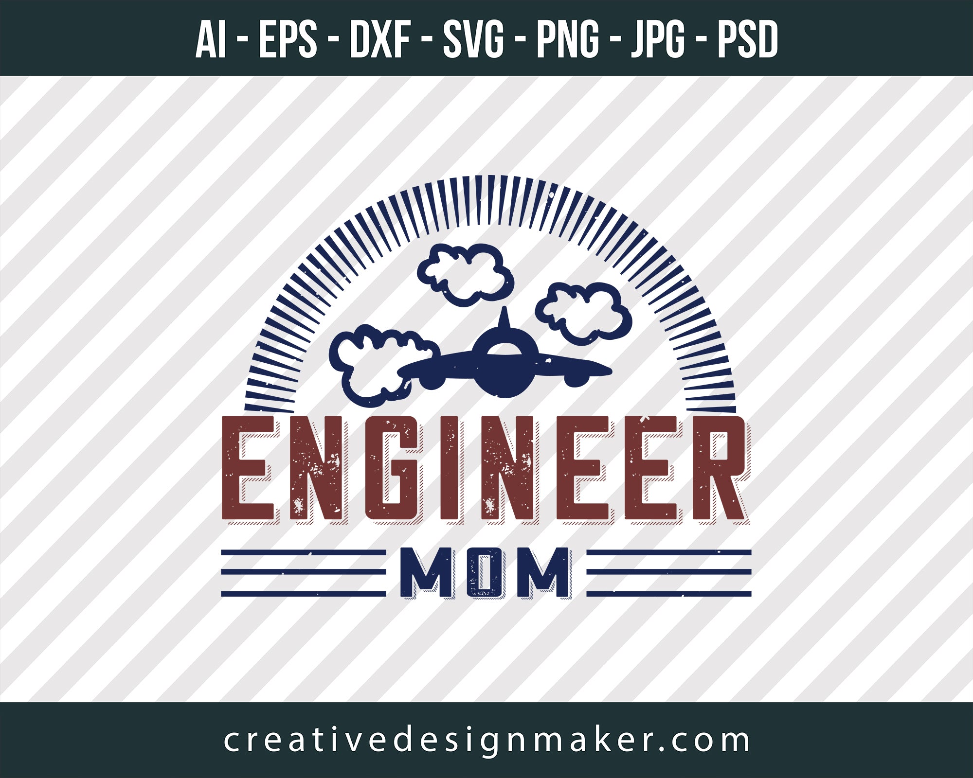 Engineer Mom Print Ready Editable T-Shirt SVG Design!