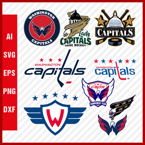 Washington Capitals Svg NHL National Hockey League Team Svg Logo Clipart Bundle