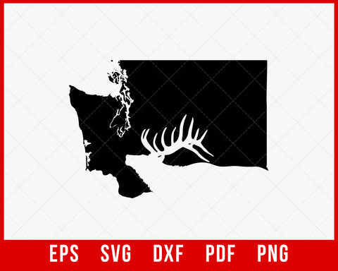 Washington Elk Hunting Community SVG Cutting File Instant Download