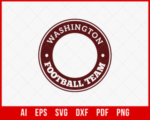 Washington Football Team NFL Logo SVG File for Cricut Maker and Silhouette Cameo Digital Download
