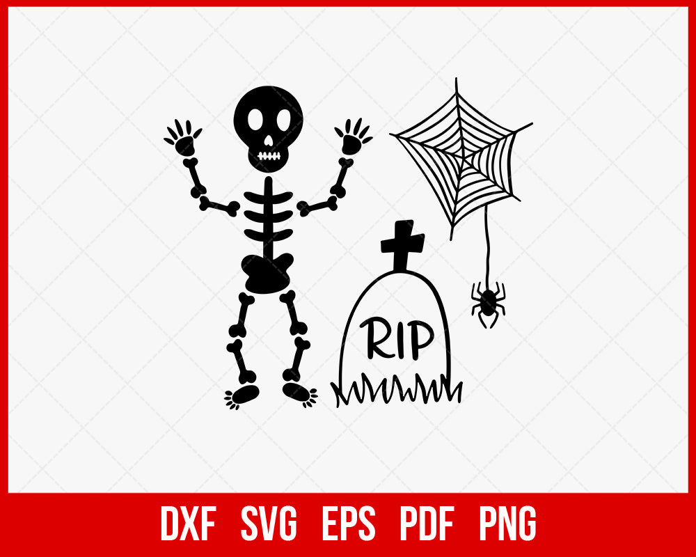 Witch Rest in Peach Spider Net Funny Halloween SVG Cutting File Digital Download